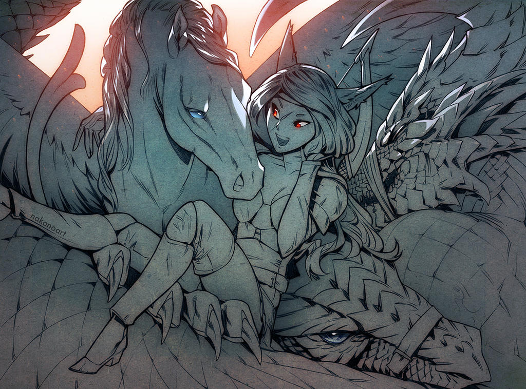 The Dragon Hunter by nakanoart