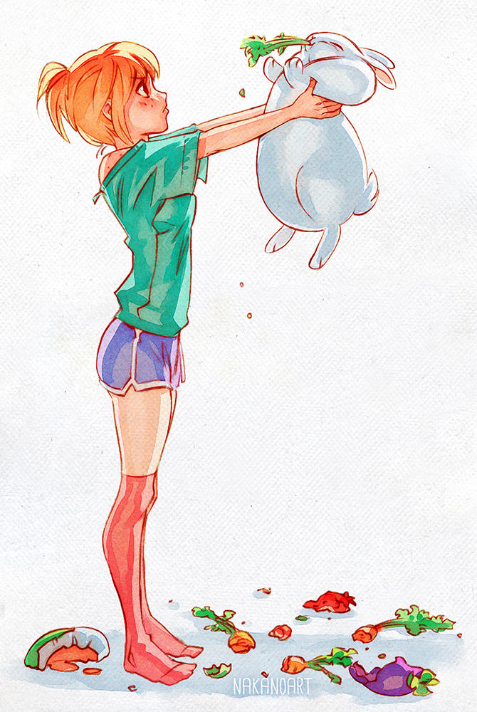 Half Rabbit, Half Pig by nakanoart on DeviantArt