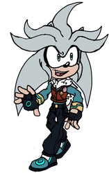 Silver the Hedgehog (My AU design) 2024 reference