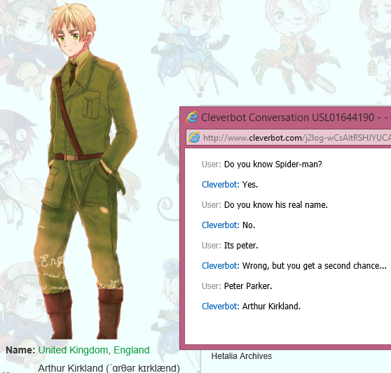 England from Hetalia is Spider-Man