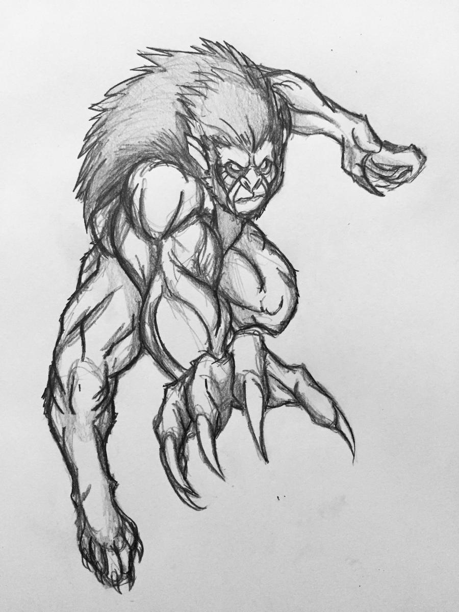 Dracula Wolf Form WIP by Arrancarfighter on DeviantArt