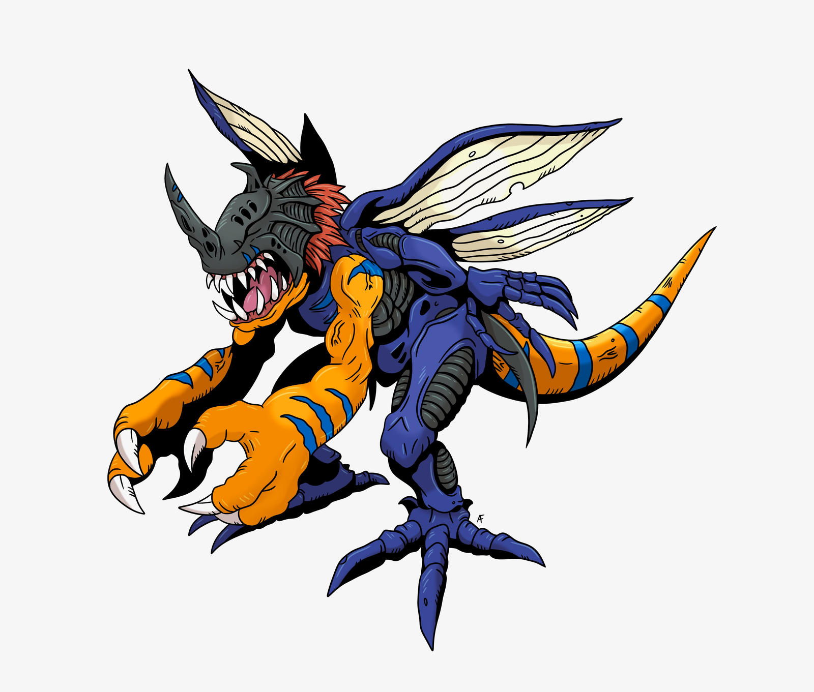 Kabuterimon Greymon Fusion by Arrancarfighter on DeviantArt