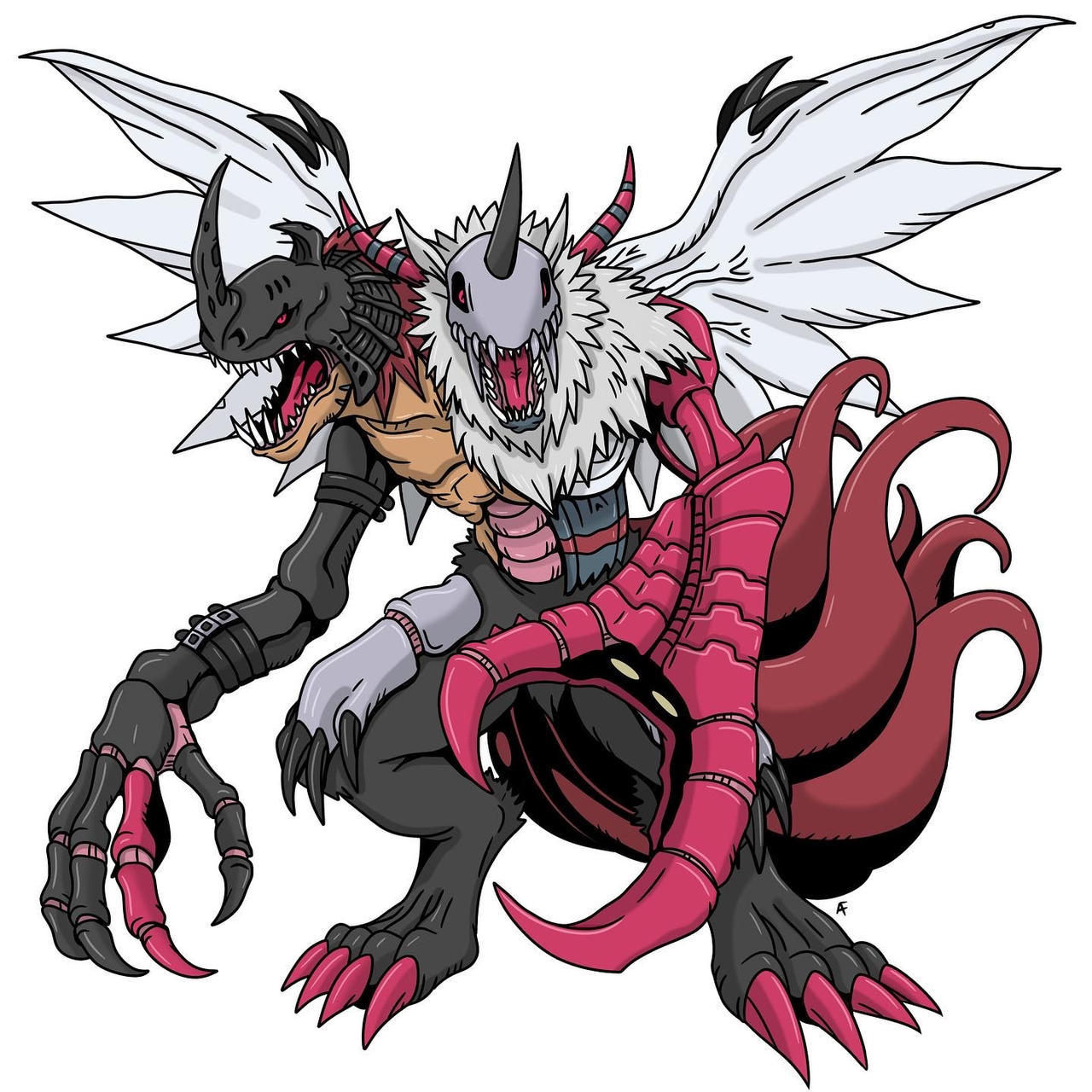 Digimon Kimeramon fusion by Arrancarfighter on DeviantArt