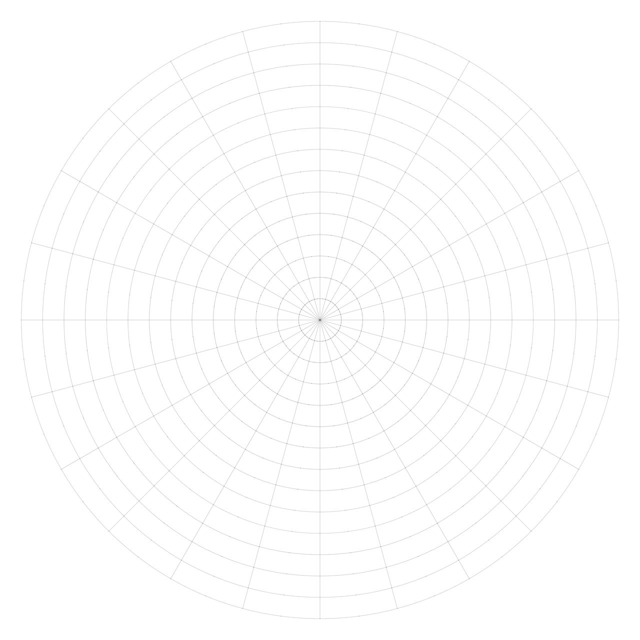 8x06 Sectioned Simple Circular Grid Printable By Captain8Commander