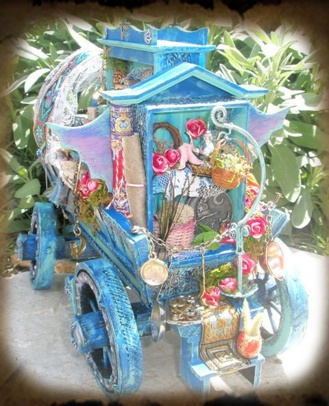 Back of Mini Gypsy Fairy Wagon