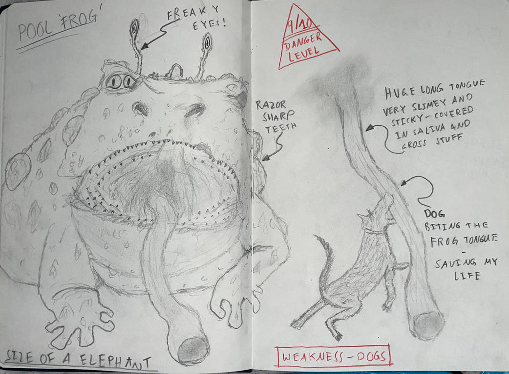 Forg Monster Love and Monsters: Illustrations-Pool Frog by OxalaiaFanboy on DeviantArt