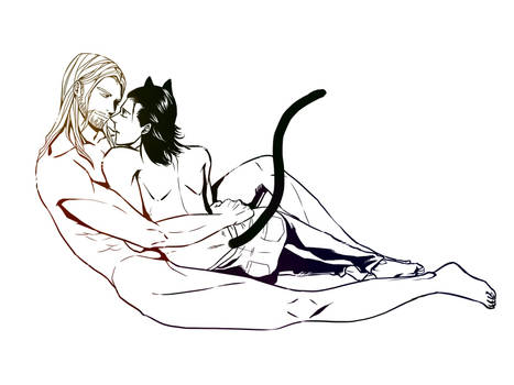 cat Loki and Thor