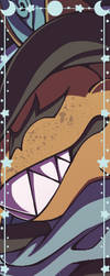 Scarfox Bookmark Commission by D4RCI