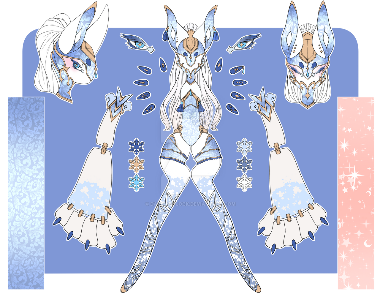 Scarfox Reference Sheet - TamamoNoOkami