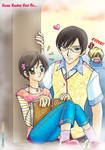 Haruhi and Kyoya by uepu