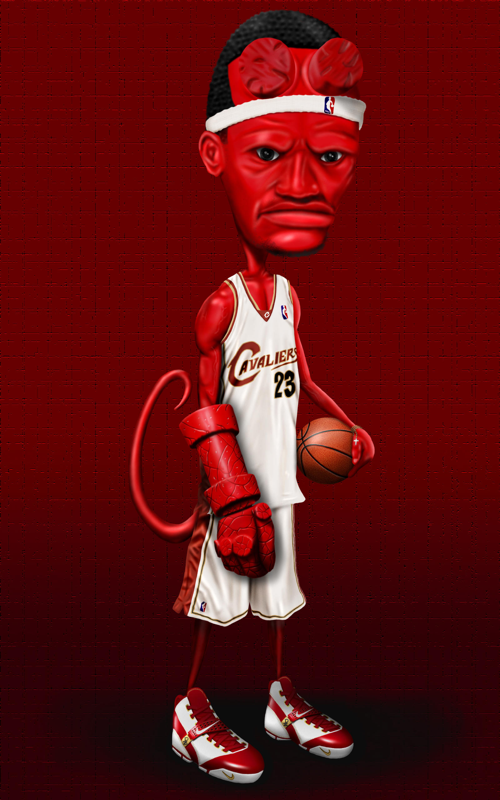 LEBRON HELLBOY JAMES