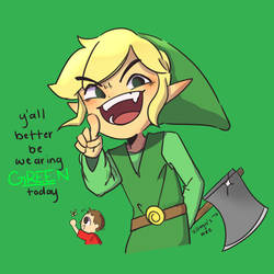 toon link calm down