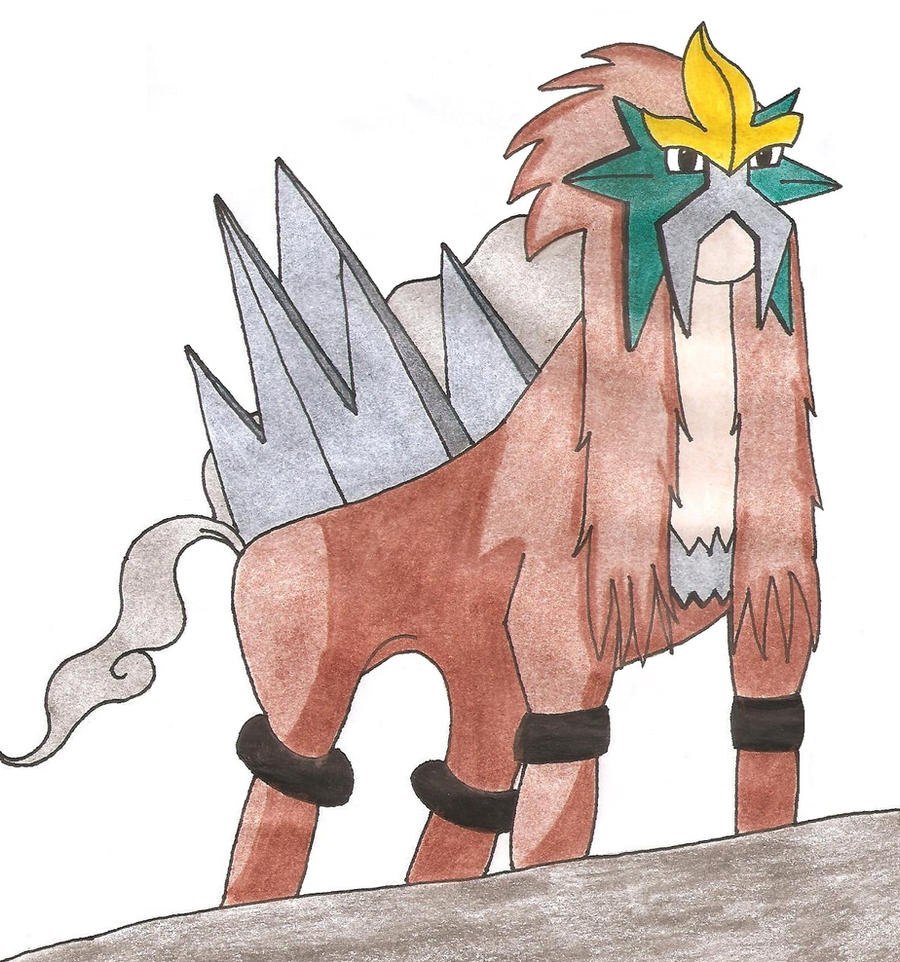 Shiny Entei by killALLthezombies on DeviantArt