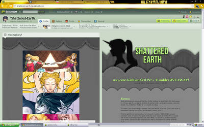 Shattered Earth 100,000 pageviews caught!