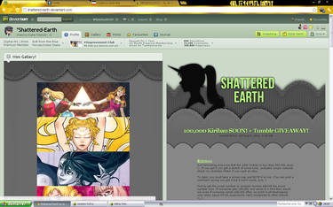 Shattered Earth 100,000 pageviews caught!