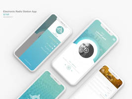 Electronic Radio Station App UI kit 2