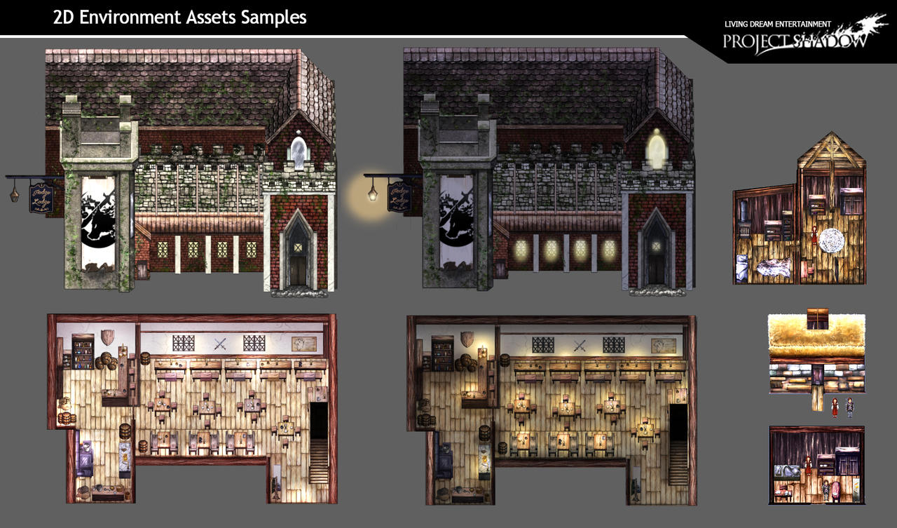 2D Environment Asset Samples. by mieliseul on DeviantArt