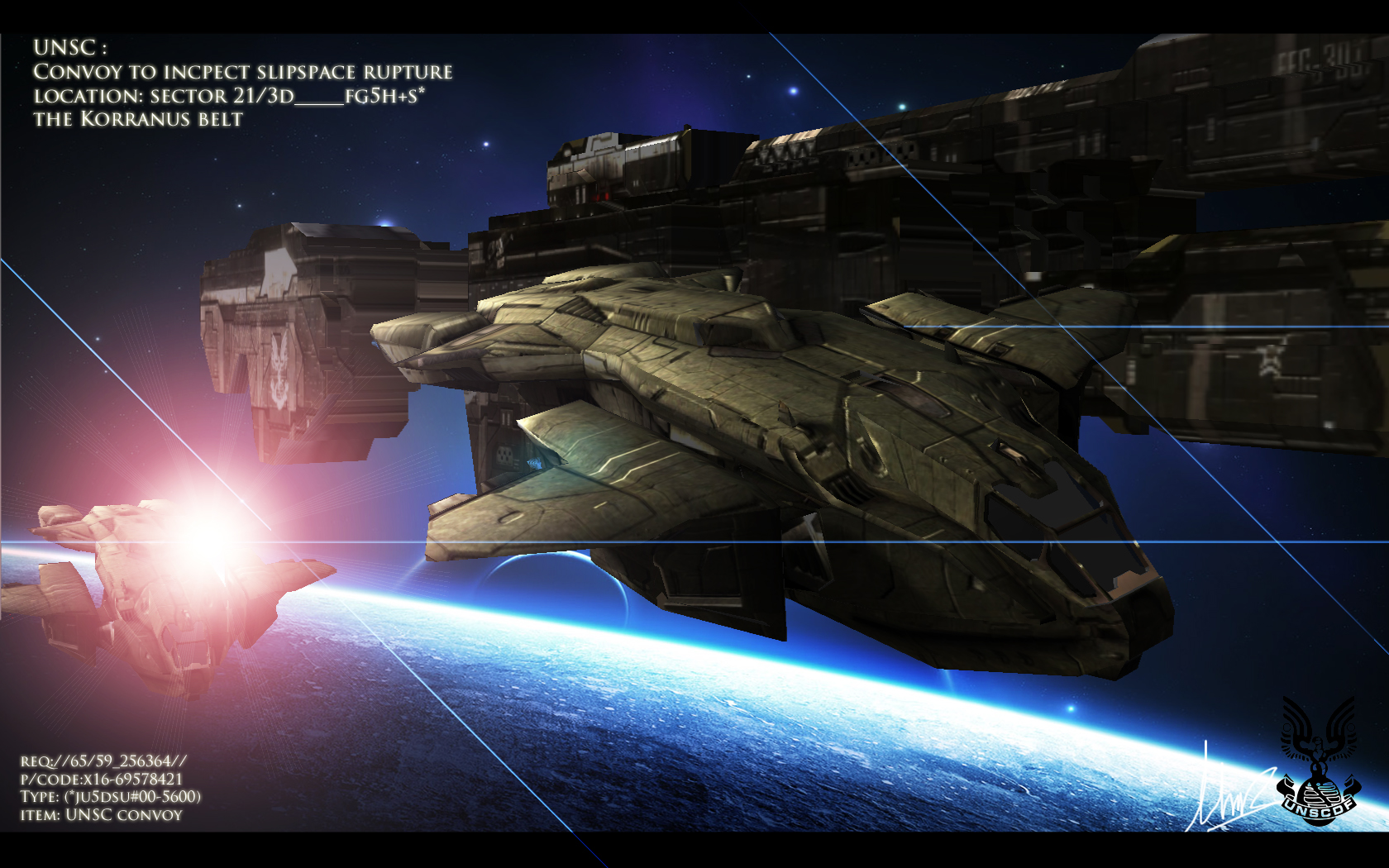 UNSC ship convoy