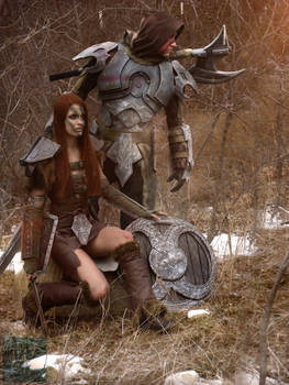 SKYRIM Couple cosplay - The Nords Aela