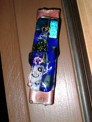 Dichroic-glass Mezuzah