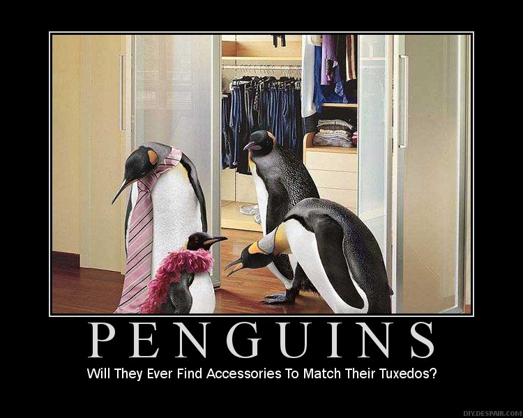 Motivational poster 42 penguin