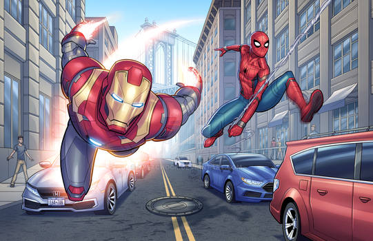 Iron Man/Spider-Man Fan Art Re-Boot from 2017