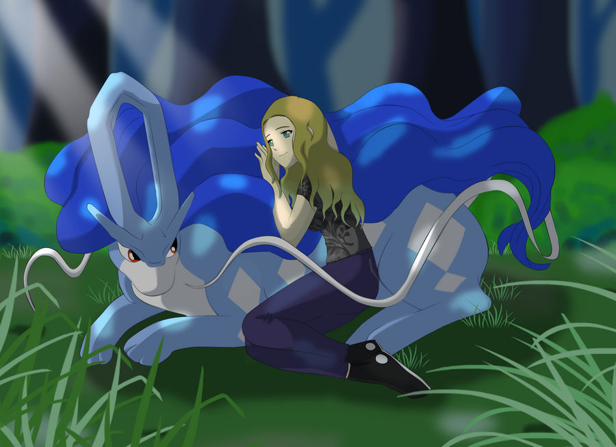 Her shiny Suicune