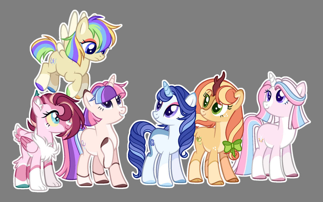 Mlp Rd Mane MLP Next Gen Mane 6 by SofiyaMlp on DeviantArt
