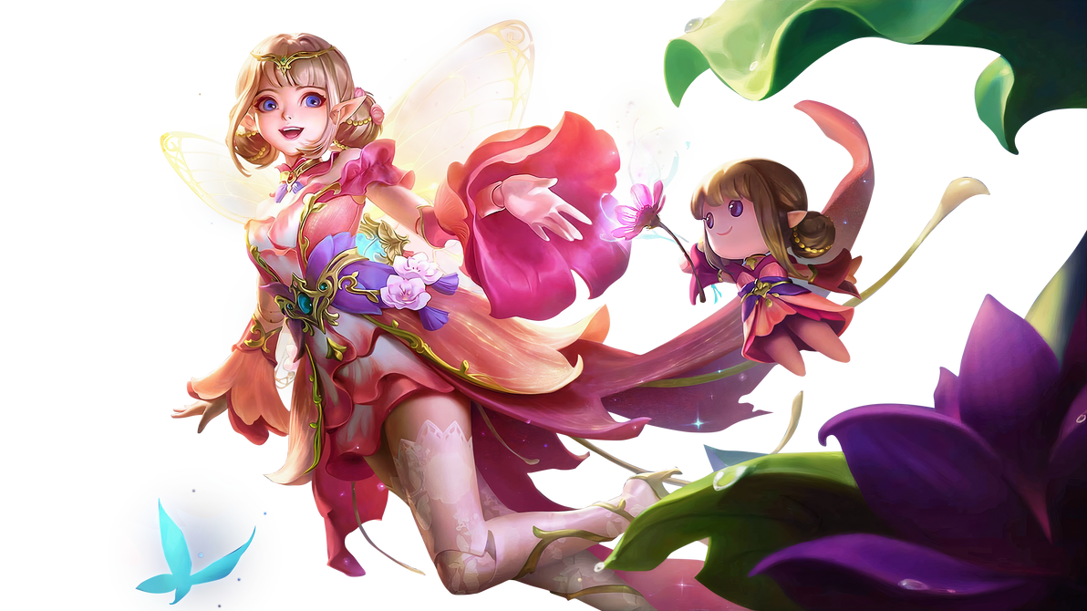 Angela Floral Elf Skin 8k PNG by newjer53 on DeviantArt