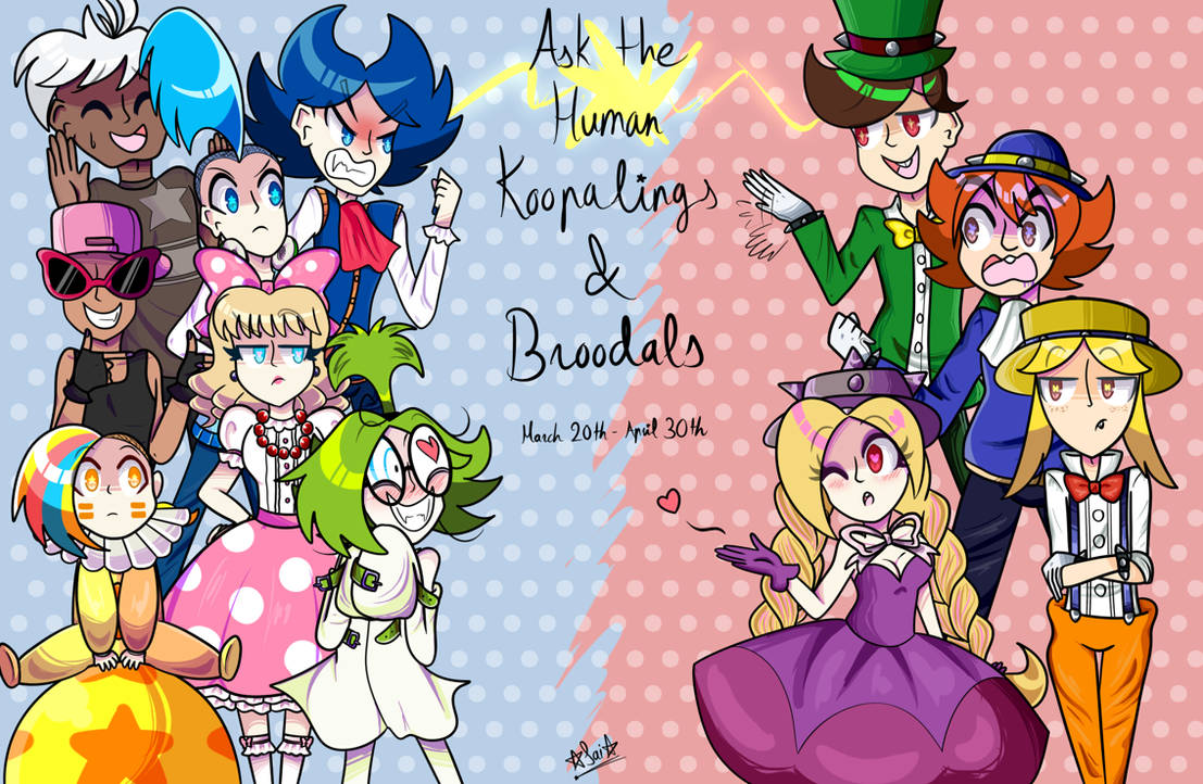 Ask the human Koopalings and Broodals! (CLOSED) by SaiSuta on DeviantArt