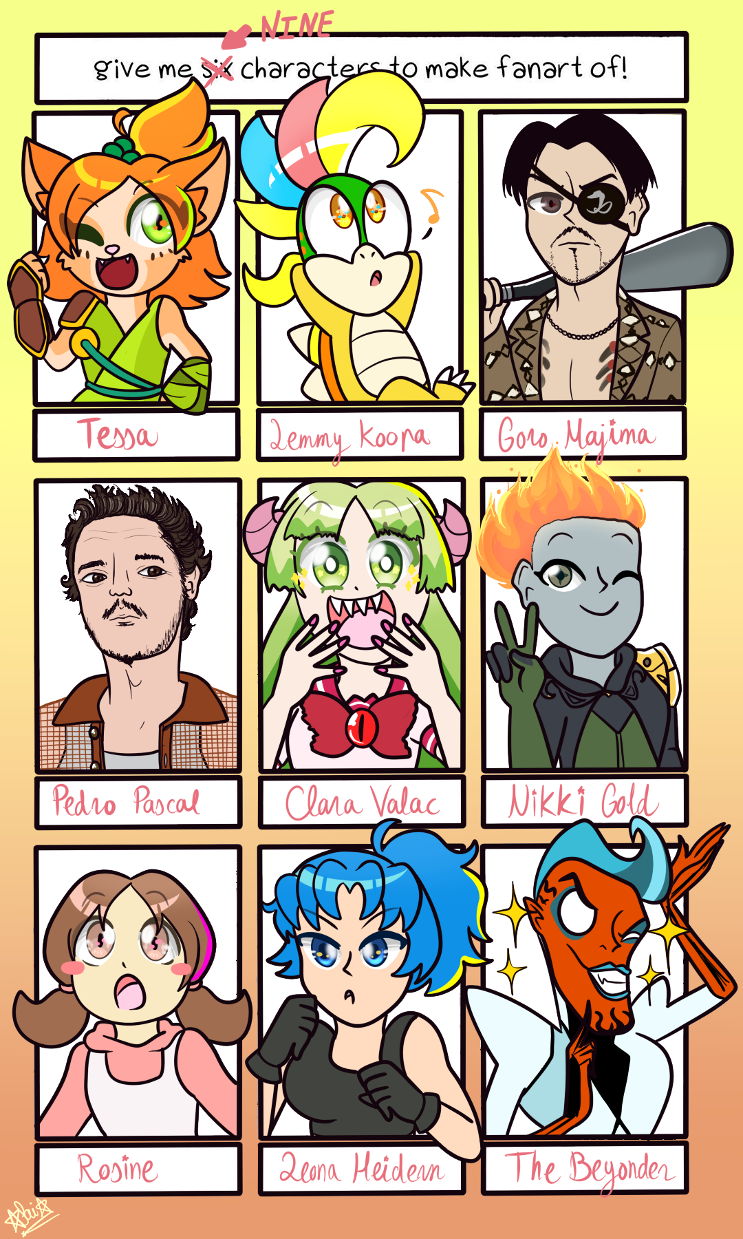 Nine fanarts challenge by SaiSuta on DeviantArt