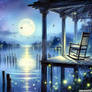 Blue landscape