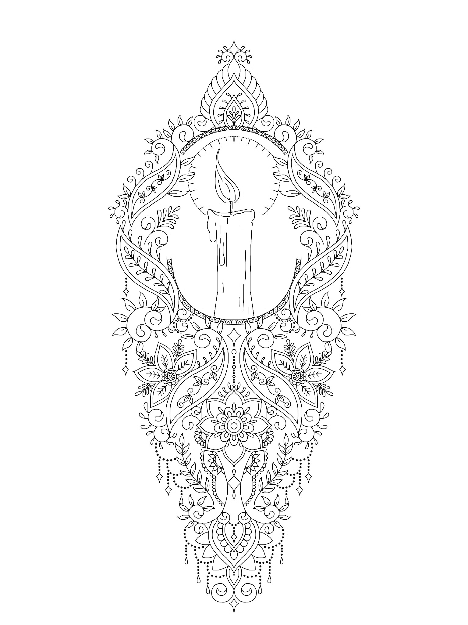 Candlelight tattoo design by VixyArt on DeviantArt