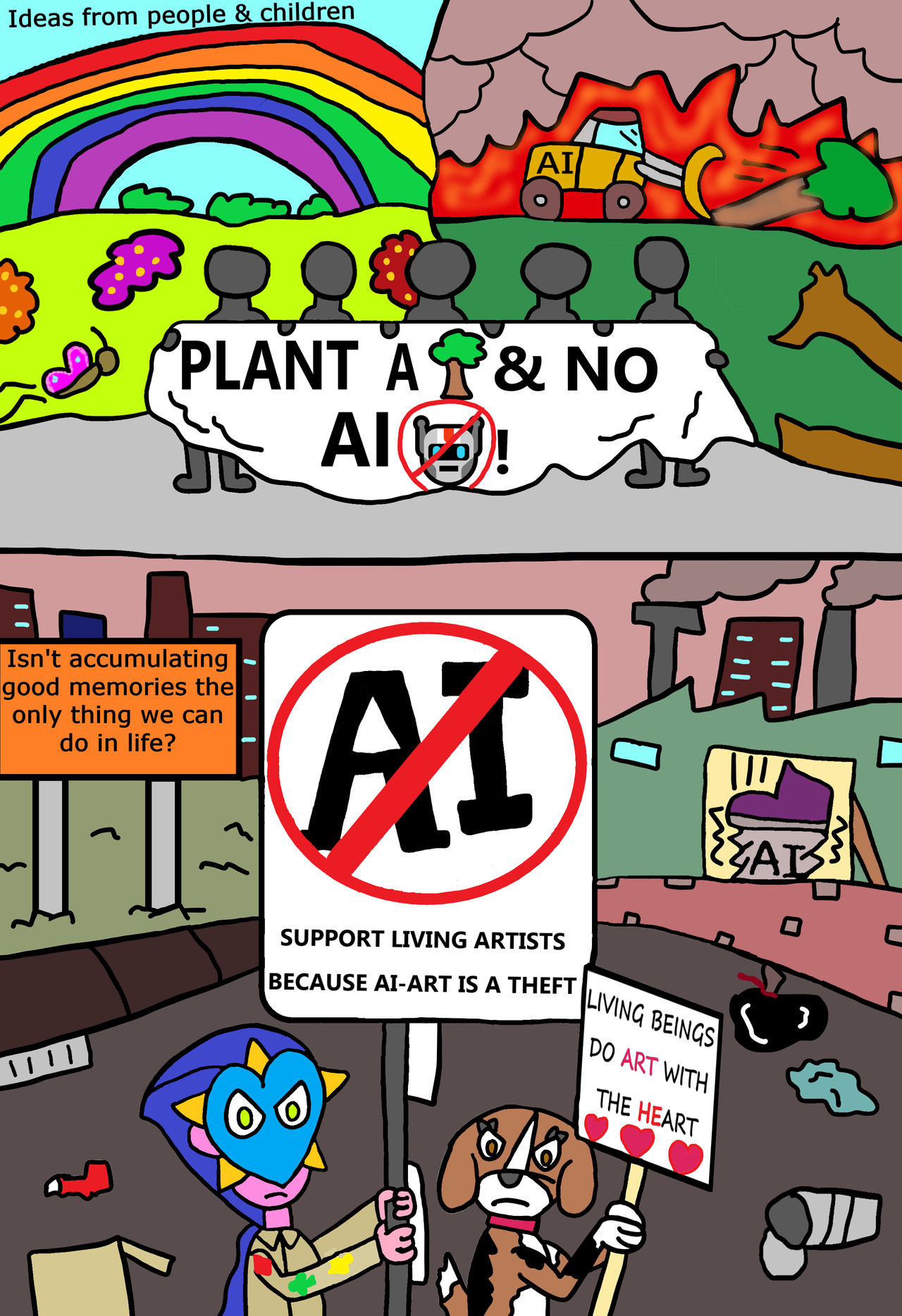 NO AI PROTEST by HeartStarPM on DeviantArt