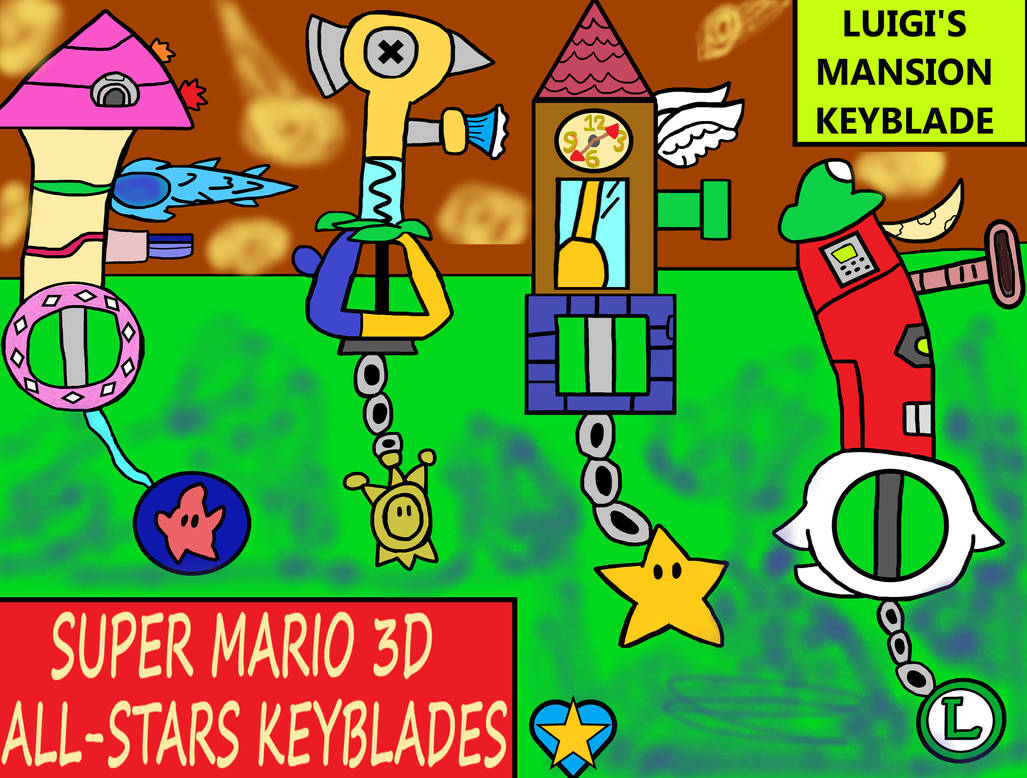 SUPER MARIO KEYBLADES by HeartStarPM on DeviantArt
