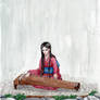 The koto player (Sazanami)