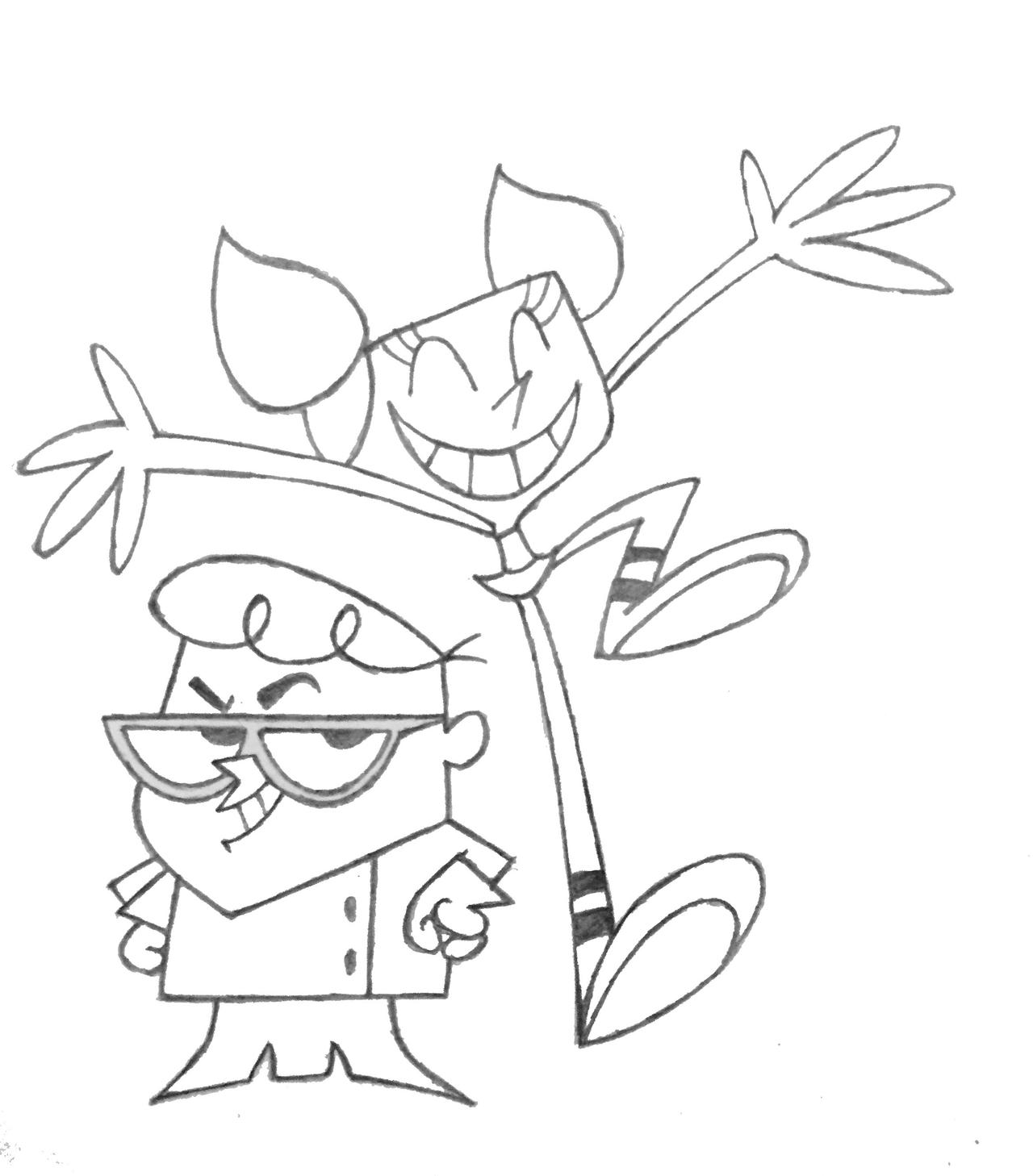 Dexter's Lab Line Vector Dexter's Laboratory by drawingsbysumeet on DeviantArt
