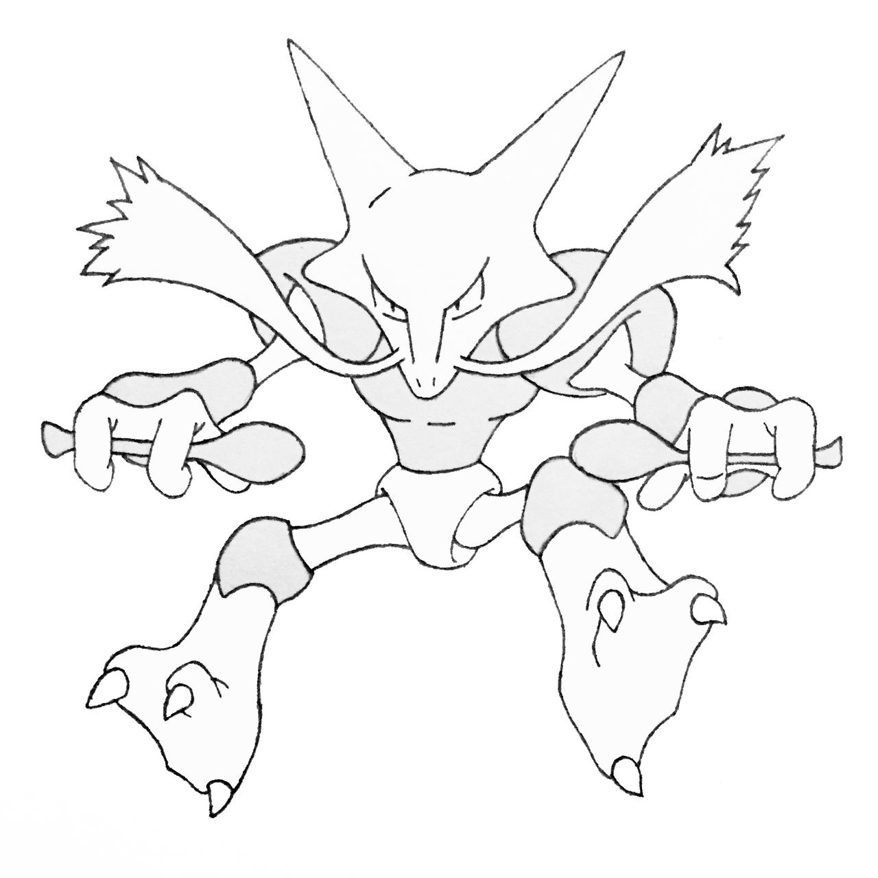 Alakazam by drawingsbysumeet on DeviantArt