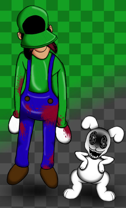 Laugi Rabbits The White Rabbit And Classified Luigi by Dominickartsrabbit75 on DeviantArt