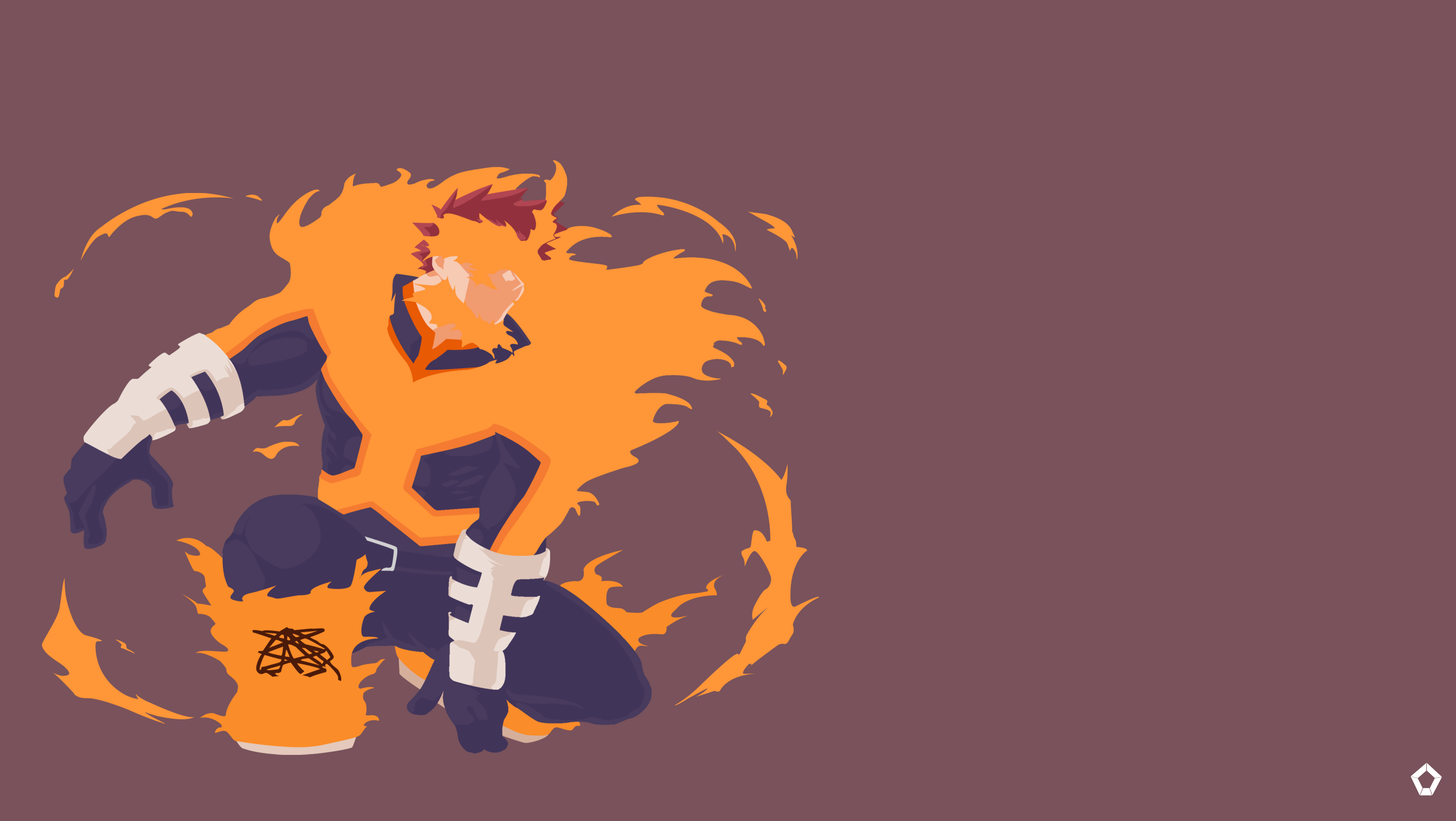 Endeavor Boku No Hero Academia Minimalist By Darkfate17 On Deviantart