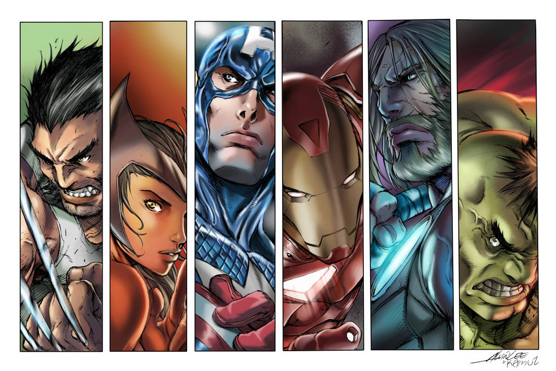 The Avangers Colors by ColoristKamui on DeviantArt