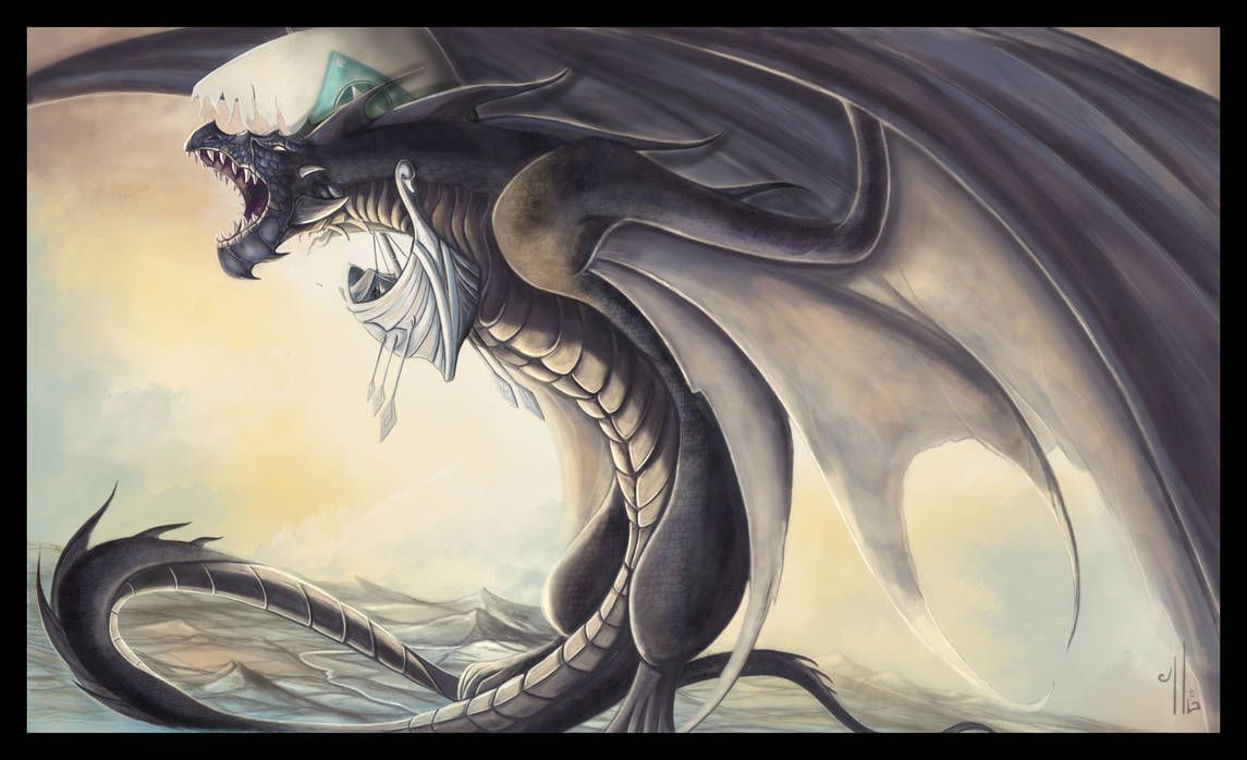 Ancalagon attacks the Vingilot by Belegilgalad Ancalagon attacks the Vingilot by Belegilgalad