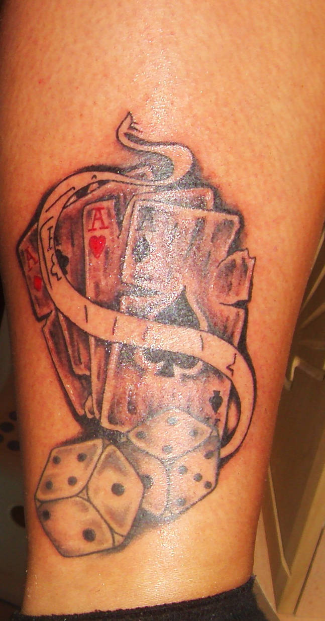 dice and cards tattoo by D3adFrog on DeviantArt