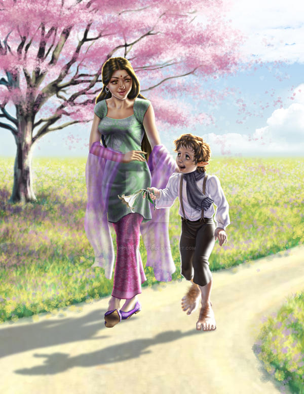 Spring Walk by SapphireGamgee on DeviantArt