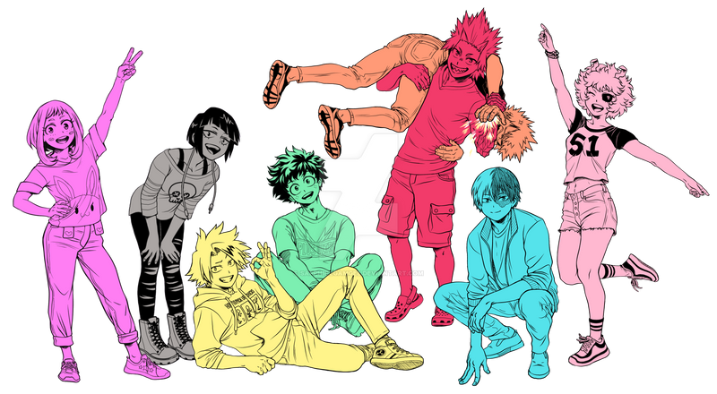 Mha Group Commission: MHA Group by SapphireGamgee on DeviantArt