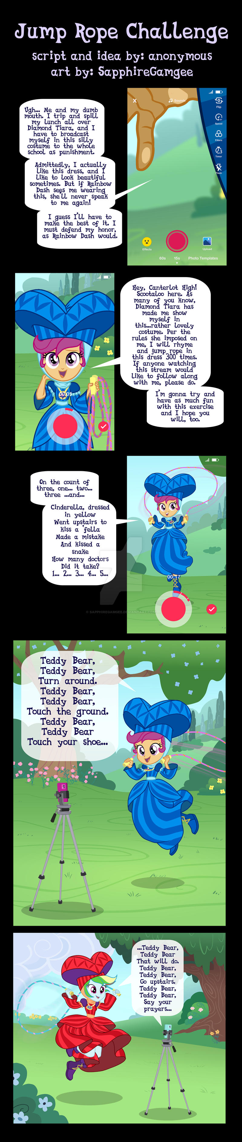 Commission- Jump Rope Challenge by SapphireGamgee on DeviantArt