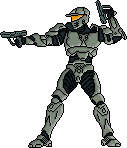 Pixel Art Halo Wars Spartan