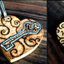 Pyrography: Key to Success Keyring