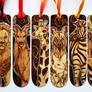 Pyrography African Animal Bookmarks