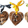 Animal Heart Woodburnings